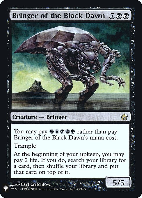 Bringer of the Black Dawn (Mystery Booster Retail Edition Foils) Light Play Foil