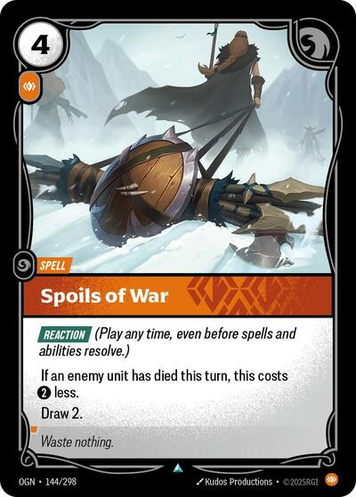 Spoils of War (Origins) Light Play