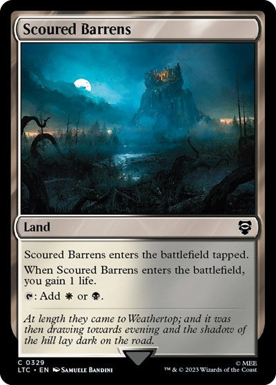 Scoured Barrens (Commander: The Lord of the Rings: Tales of Middle-earth) Light Play