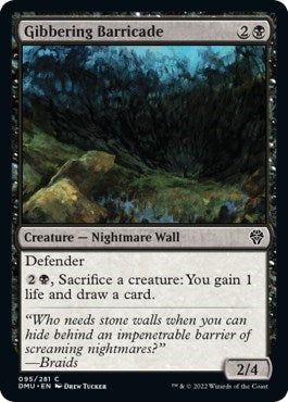 Gibbering Barricade (Dominaria United) Light Play