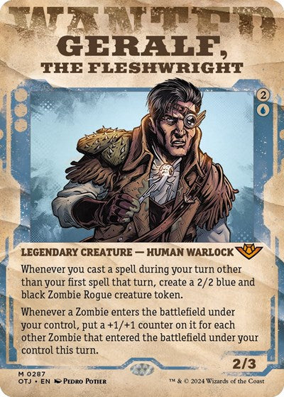 Geralf, the Fleshwright (Showcase) (Outlaws of Thunder Junction) Near Mint Foil