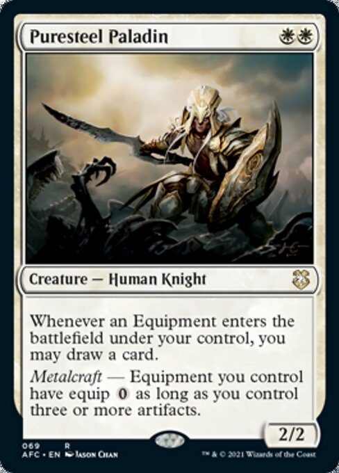 Puresteel Paladin (Commander 2021 Forgotten Realms) Light Play