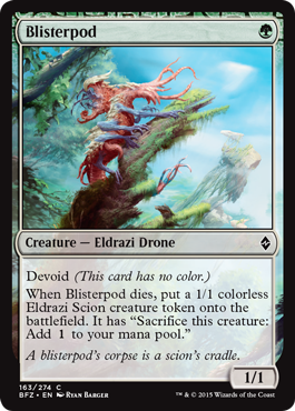 Blisterpod (Battle for Zendikar) Light Play Foil
