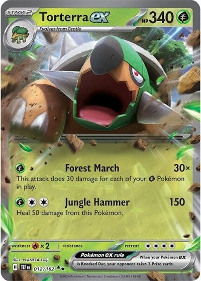 Torterra ex - 012 (SV05: Temporal Forces) Near Mint Holofoil
