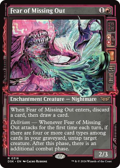Fear of Missing Out (Showcase) (Duskmourn: House of Horror) Light Play
