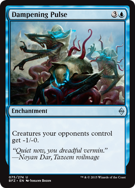 Dampening Pulse (Battle for Zendikar) Light Play