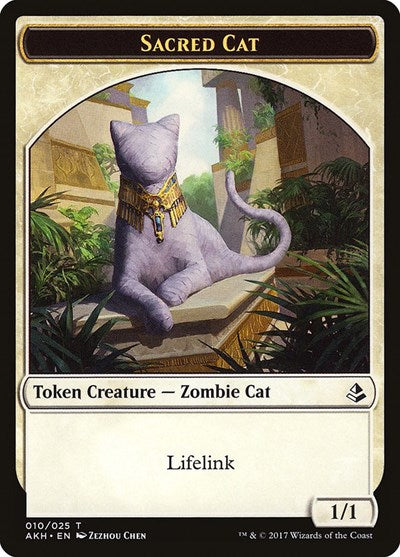 Sacred Cat Token (Amonkhet) Light Play