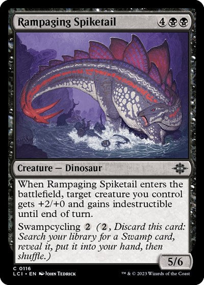 Rampaging Spiketail (The Lost Caverns of Ixalan) Light Play