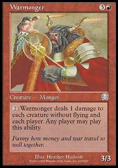 Warmonger (Mercadian Masques) Heavy Play