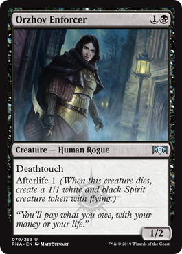 Orzhov Enforcer (Ravnica Allegiance) Light Play