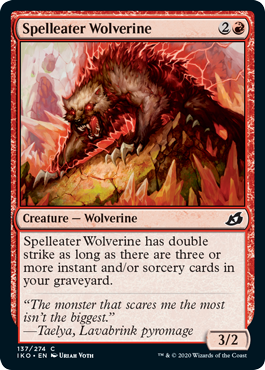 Spelleater Wolverine (Ikoria: Lair of Behemoths) Light Play Foil