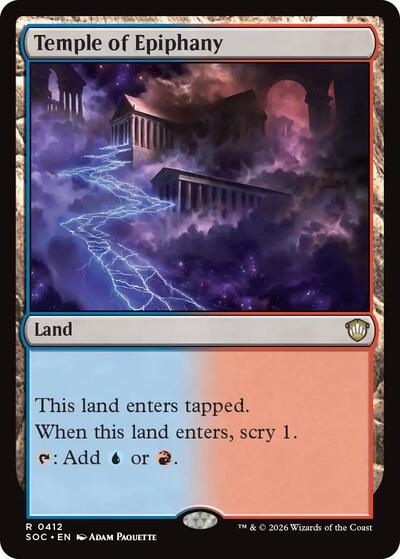 Temple of Epiphany (Commander: Secrets of Strixhaven) Light Play