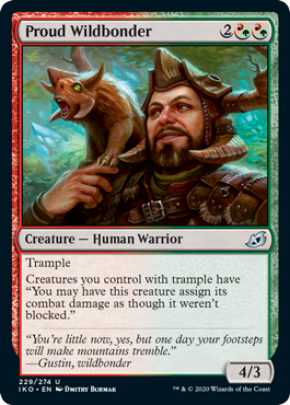 Proud Wildbonder (Ikoria: Lair of Behemoths) Light Play Foil