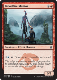 Bloodfire Mentor (Khans of Tarkir) Light Play