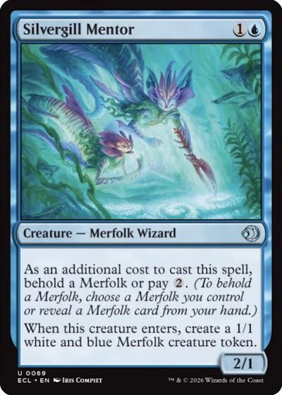 Silvergill Mentor (Lorwyn Eclipsed) Light Play
