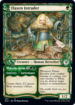 Flaxen Intruder (Showcase) (Throne of Eldraine) Light Play Foil