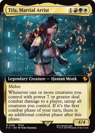 Tifa, Martial Artist (Extended Art) (Commander: FINAL FANTASY) Light Play