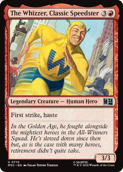 The Whizzer, Classic Speedster (Commander: Marvel Super Heroes) Light Play