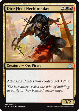 Dire Fleet Neckbreaker (Rivals of Ixalan) Medium Play