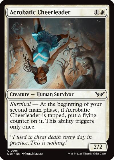 Acrobatic Cheerleader (Duskmourn: House of Horror) Light Play