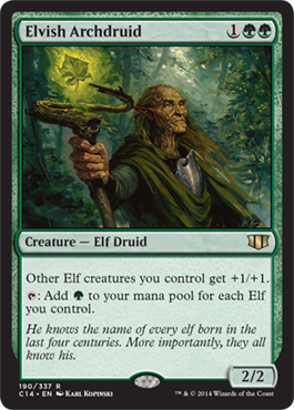 Elvish Archdruid (Commander 2014 Edition) Light Play
