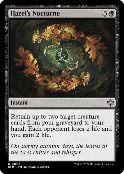 Hazel's Nocturne (Bloomburrow) Light Play Foil