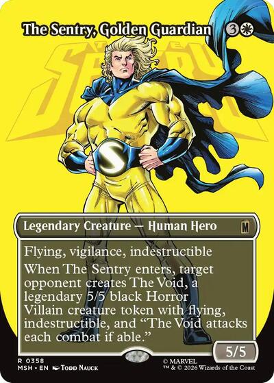 The Sentry, Golden Guardian (Borderless) (Marvel Super Heroes) Medium Play