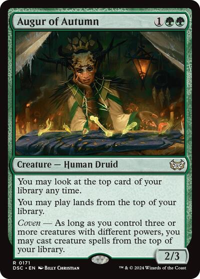 Augur of Autumn (Commander: Duskmourn: House of Horror) Light Play