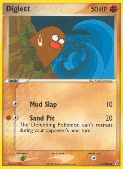 Diglett (Crystal Guardians) Damaged / Poor