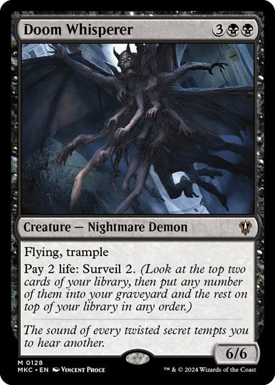 Doom Whisperer (Commander: Murders at Karlov Manor) Light Play