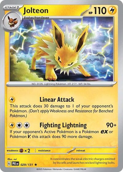 Jolteon (SV: Prismatic Evolutions) Light Play Reverse Holofoil