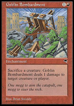 Goblin Bombardment (Tempest) Heavy Play
