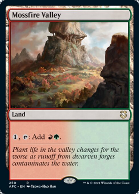 Mossfire Valley (Commander 2021 Forgotten Realms) Light Play