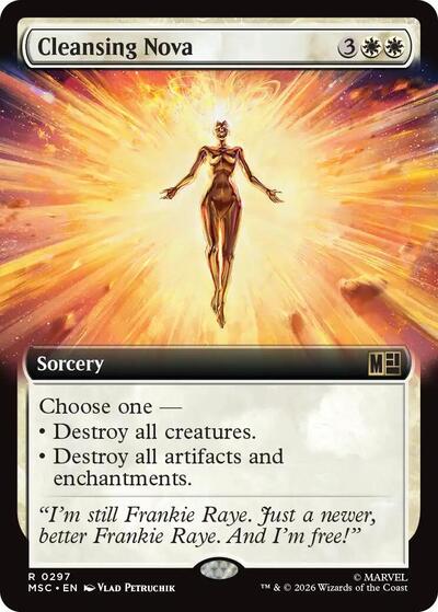 Cleansing Nova (Extended Art) (Commander: Marvel Super Heroes) Light Play