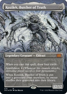 Kozilek, Butcher of Truth (Borderless) (Double Masters 2022) Near Mint