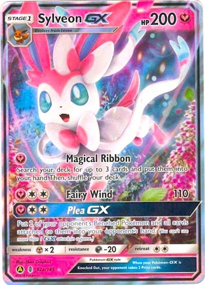 Sylveon GX - 92a (Alternate Art Promos) Light Play Holofoil