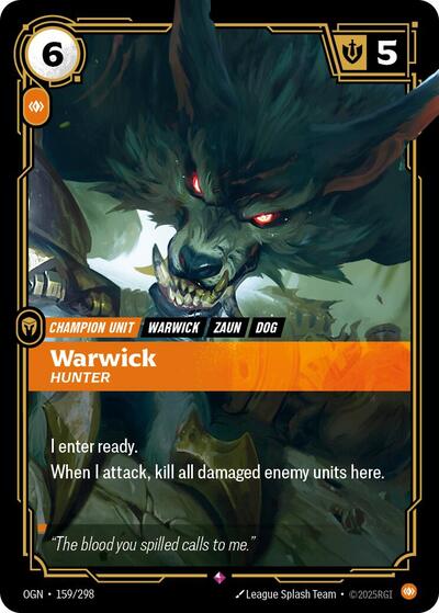 Warwick Hunter (Origins) Light Play Foil