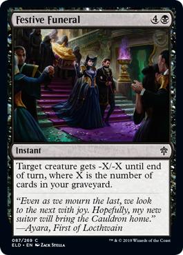 Festive Funeral (Throne of Eldraine) Light Play Foil