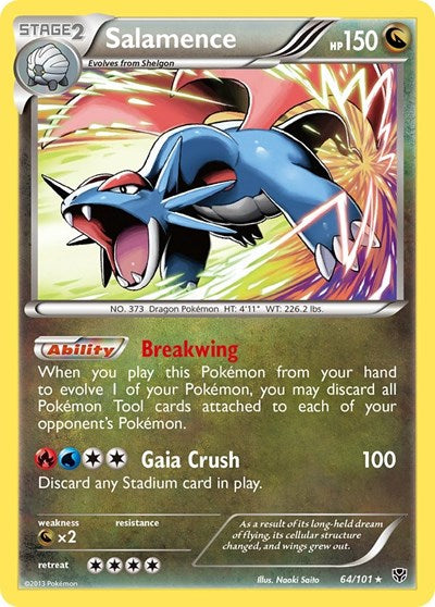 Salamence (Plasma Blast) Heavy Play Reverse Holofoil