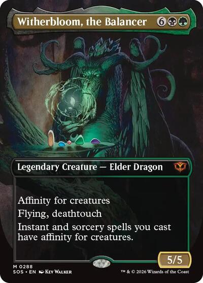 Witherbloom, the Balancer (Borderless) (Secrets of Strixhaven) Light Play