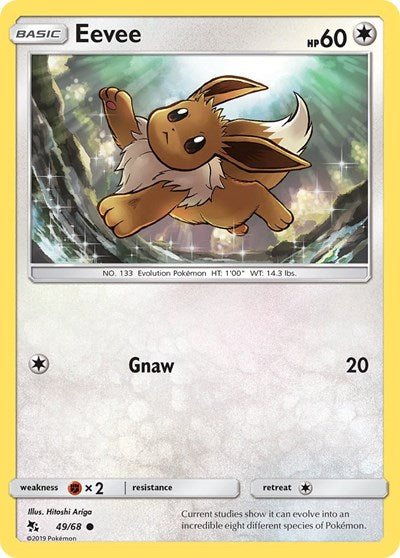 Eevee (49) (Hidden Fates) Medium Play