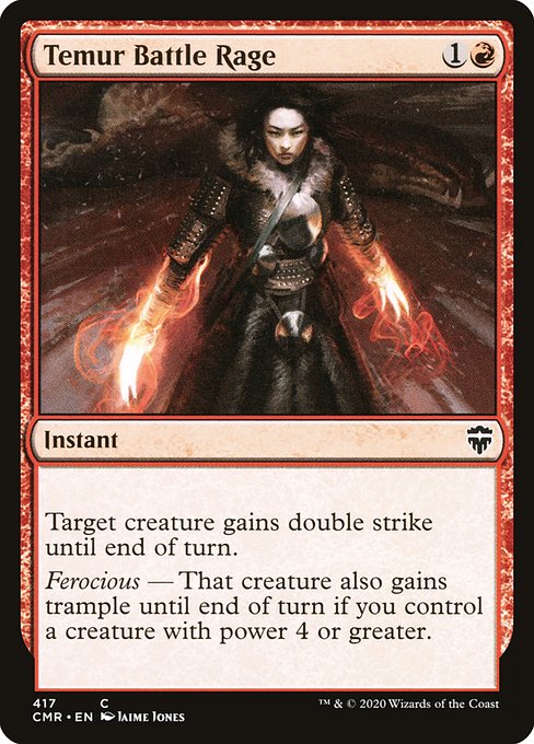 Temur Battle Rage (Commander Legends) Light Play