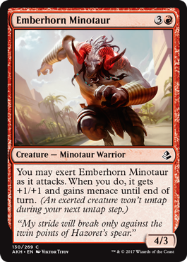 Emberhorn Minotaur (Amonkhet) Light Play