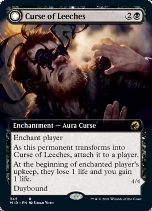 Curse of Leeches / Leeching Lurker (Extended Art) (Innistrad: Midnight Hunt) Light Play Foil