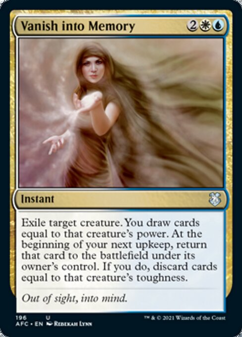 Vanish into Memory (Commander 2021 Forgotten Realms) Damaged / Poor