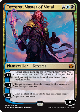 Tezzeret Master of Metal (Aether Revolt) Damaged / Poor Foil