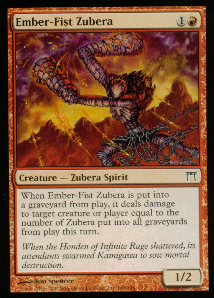 Ember-Fist Zubera (Champions of Kamigawa) Light Play