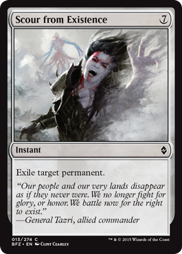 Scour from Existence (Battle for Zendikar) Light Play