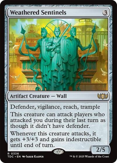 Weathered Sentinels (Commander: Tarkir: Dragonstorm) Light Play