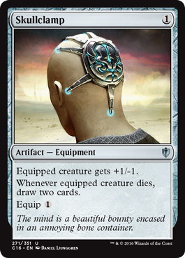 Skullclamp (Commander 2016 Edition) Medium Play